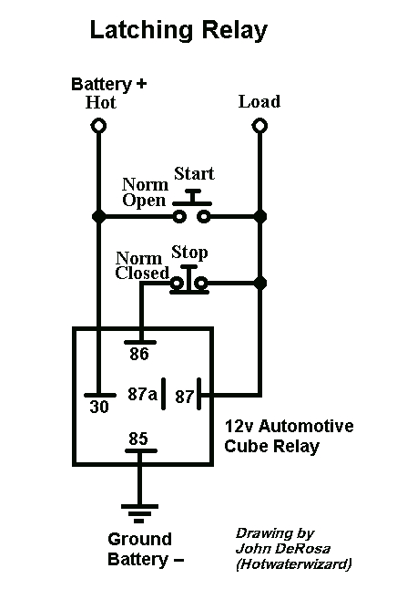 wiring a latching relay wiring diagram listwiring a relay to latch wiring diagram home wiring a