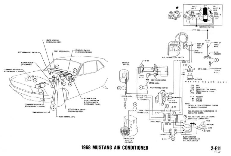 1969 Mustang Instrument Cluster Wiring Diagram 1991 Mustang Dash Wiring ...