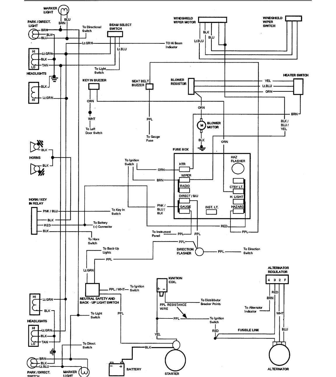 chevrolet el camino wiring diagram part 2