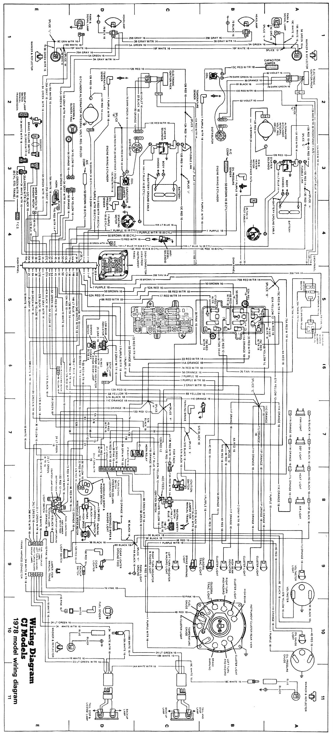 wiring diagrams 1978 cj jeep12