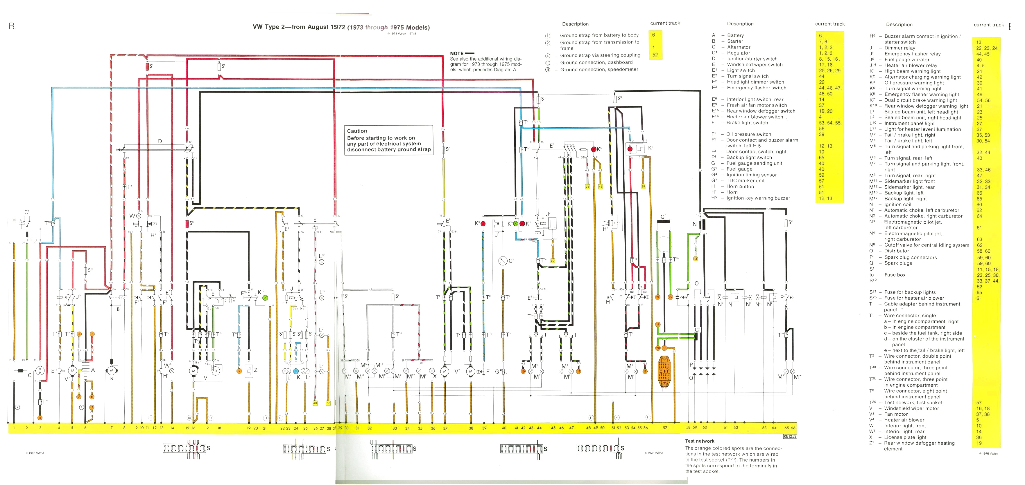 baywindow fusebox layout 1973 vw bus wiring diagram 1973 vw bus fuse box diagram