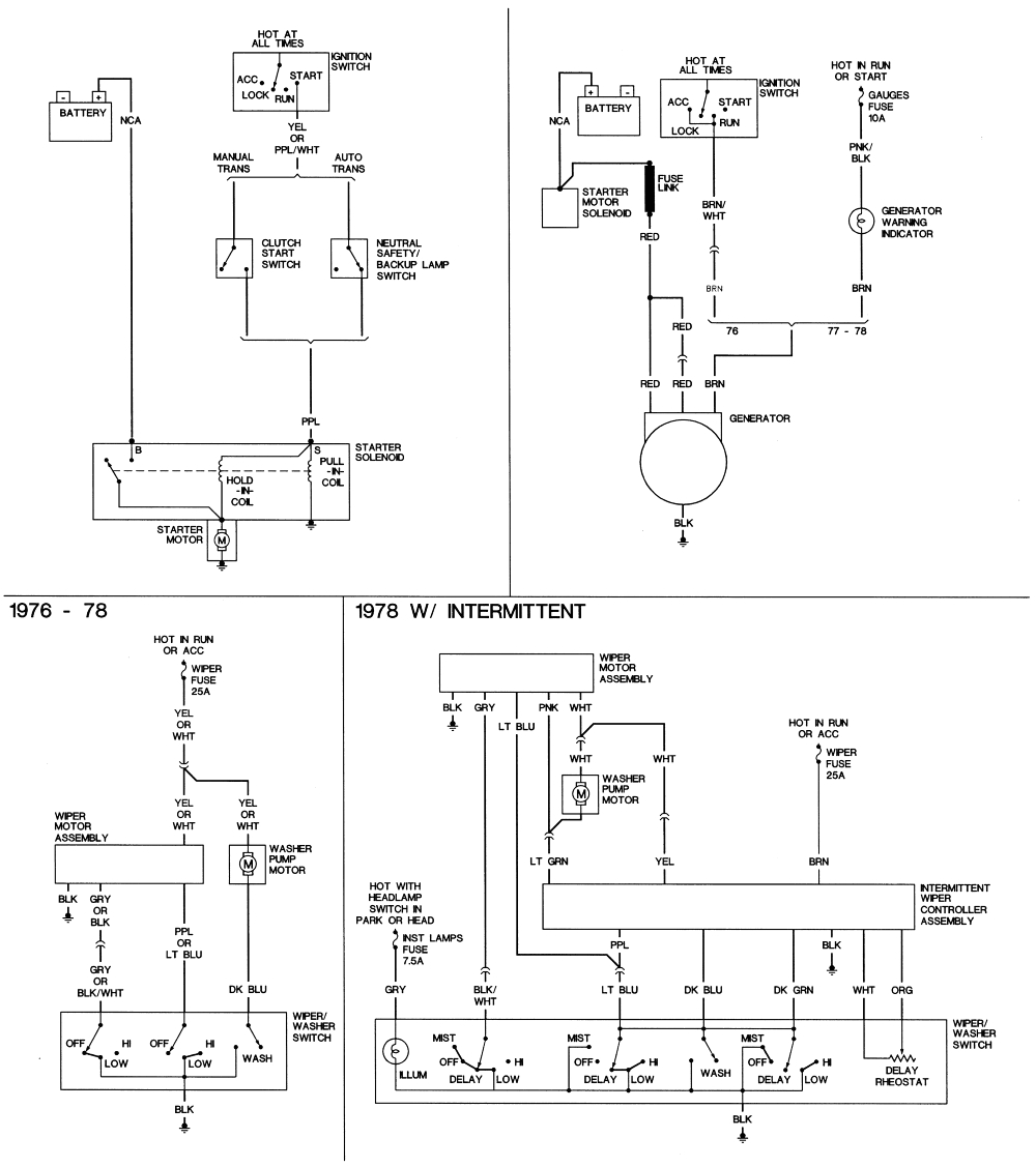 what is the wiring pattern for a 1977 corvette from the