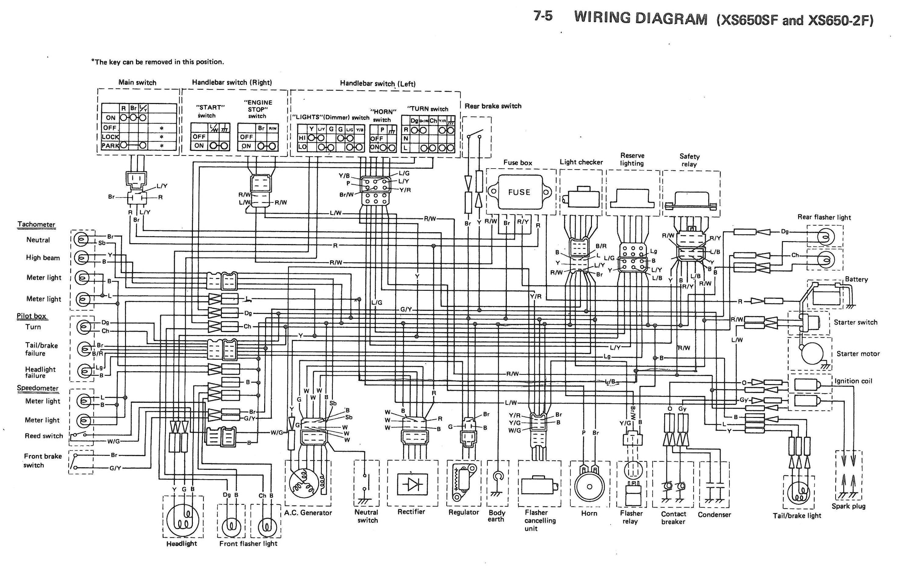 79 xs 650 wiring diagram wiring diagram for you yamaha xvs 650 wiring diagram xs650 79