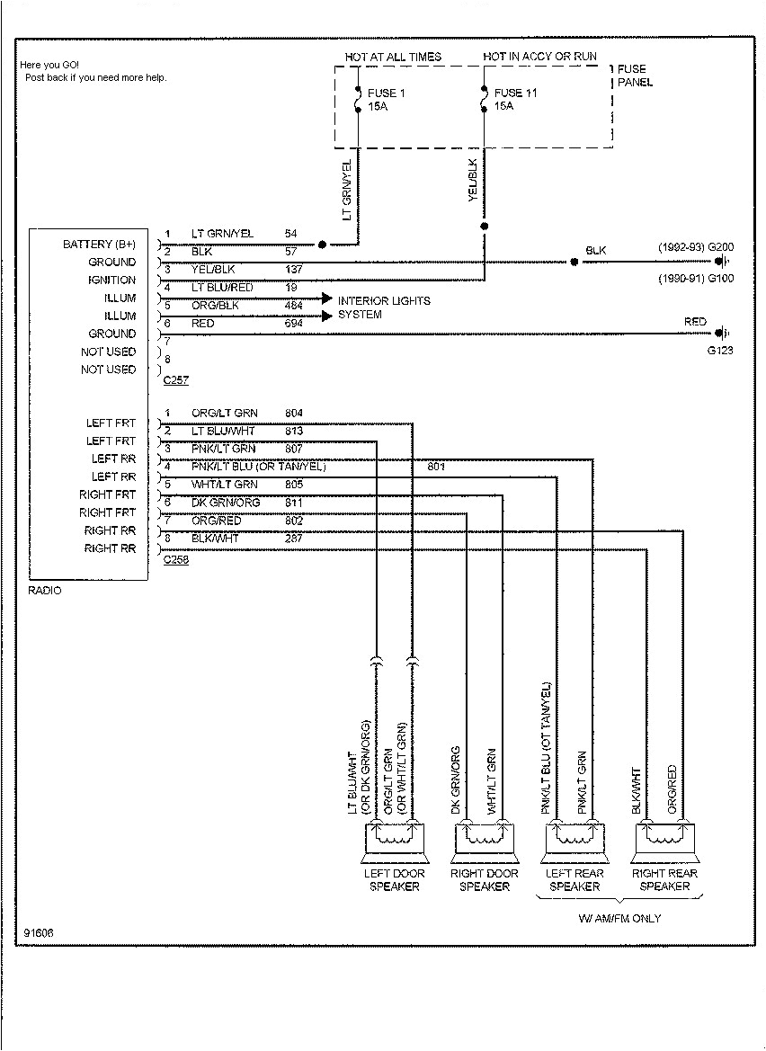 1991 ford radio wiring diagram schema wiring diagram 1991 ford explorer radio wiring diagram 1991 ford
