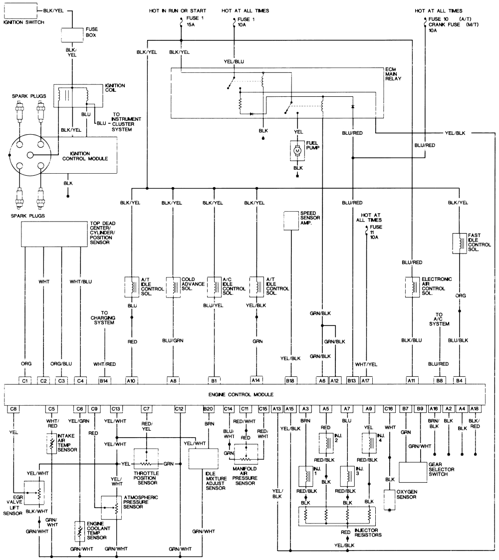 repair guides wiring diagrams wiring diagrams autozone com honda accord radio wire diagram honda accord wire diagram