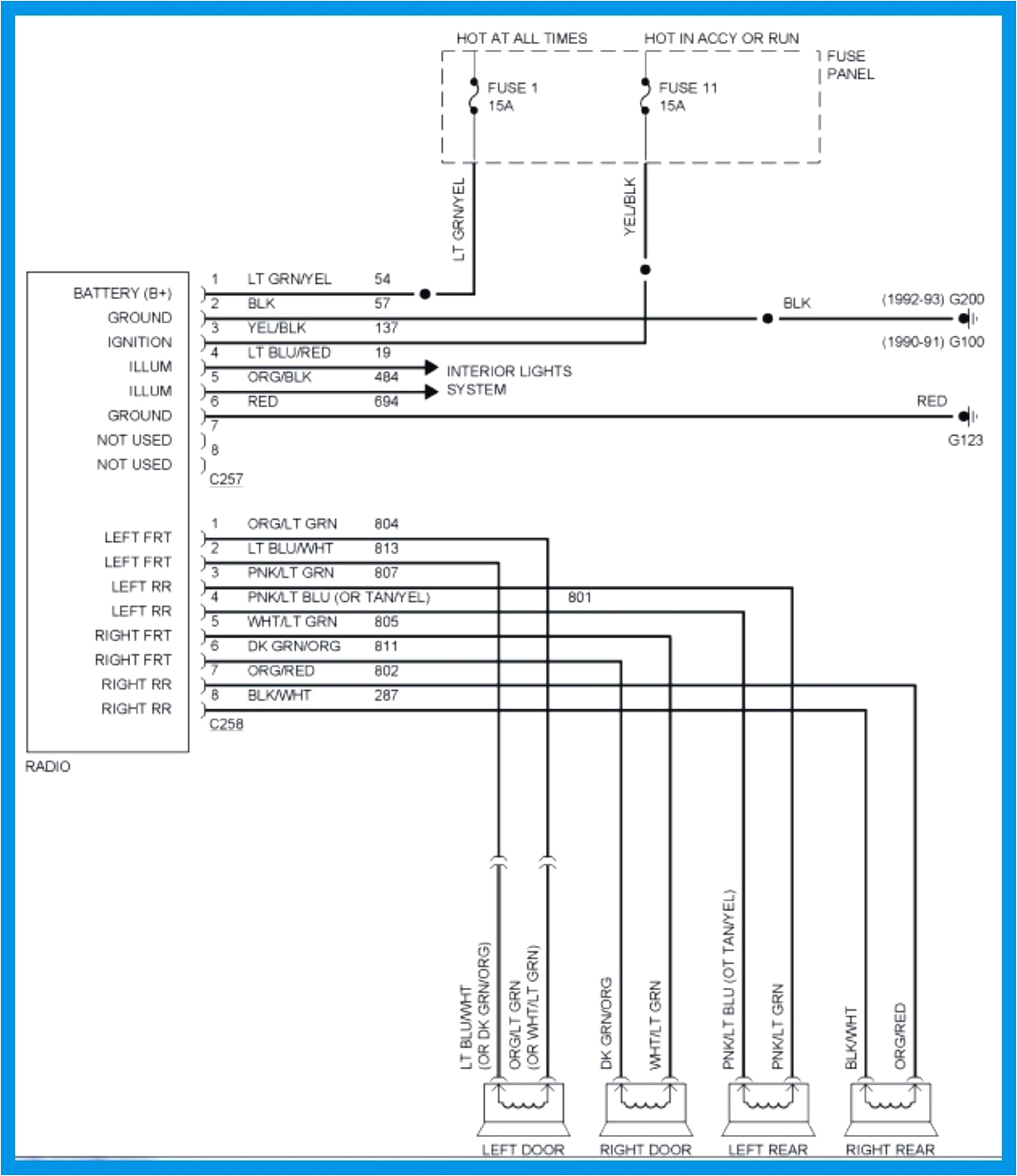 1991 ford explorer schematic schema diagram database 1991 ford explorer wiring diagram