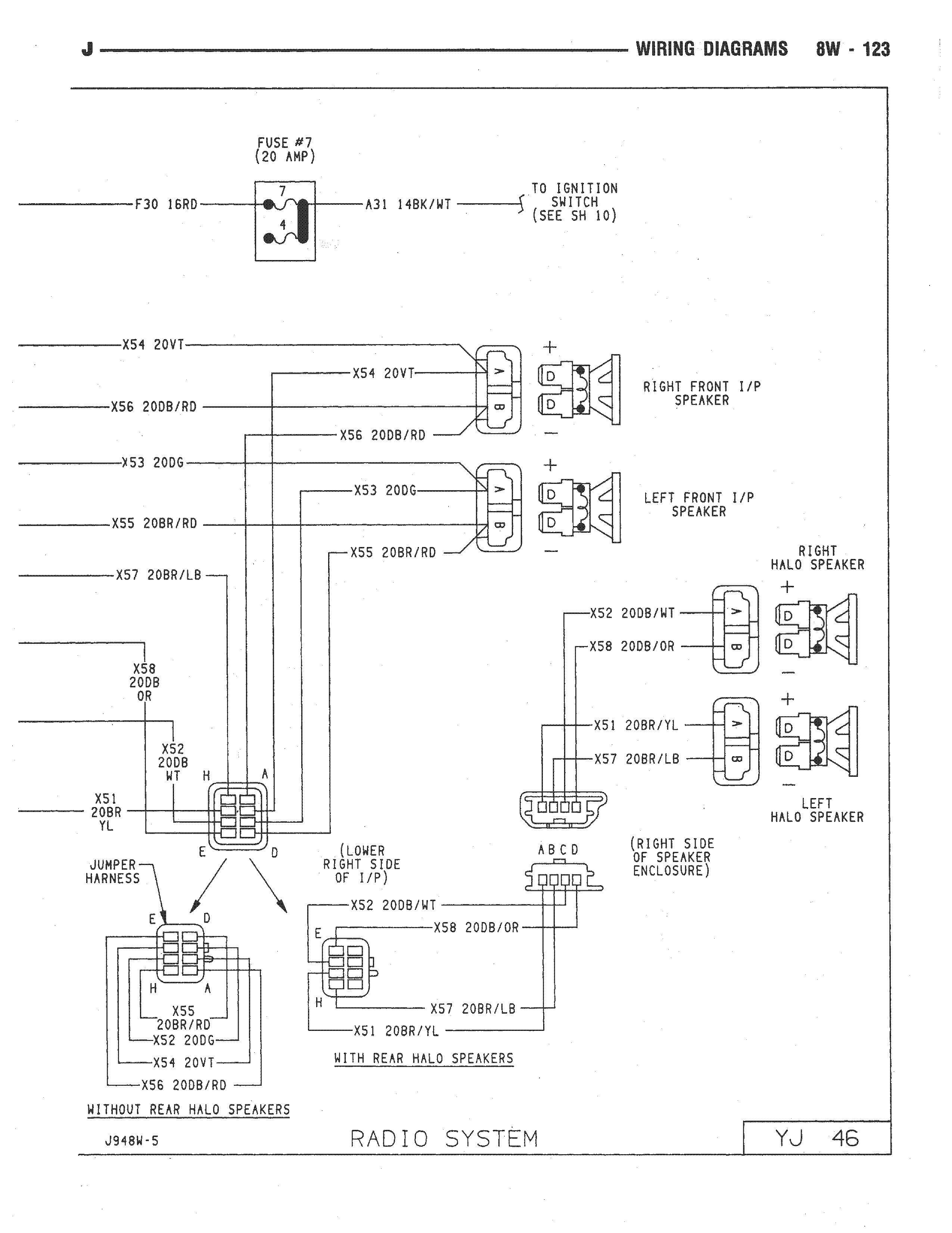 97 jeep grand cherokee wiring diagram for radio