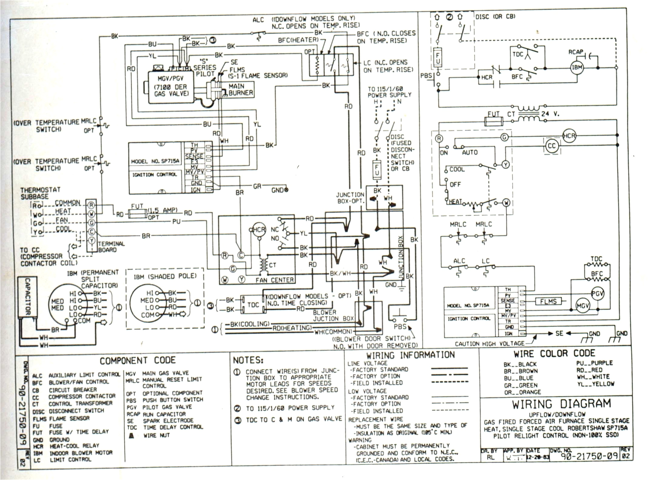 rheem heat pump thermostat wiring diagram