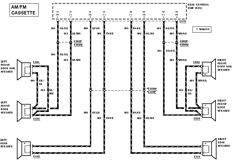 ford taurus radio wiring diagram