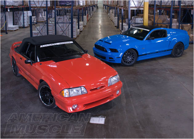 1993 foxbody mustang with a 2010 2014 mustang jpg
