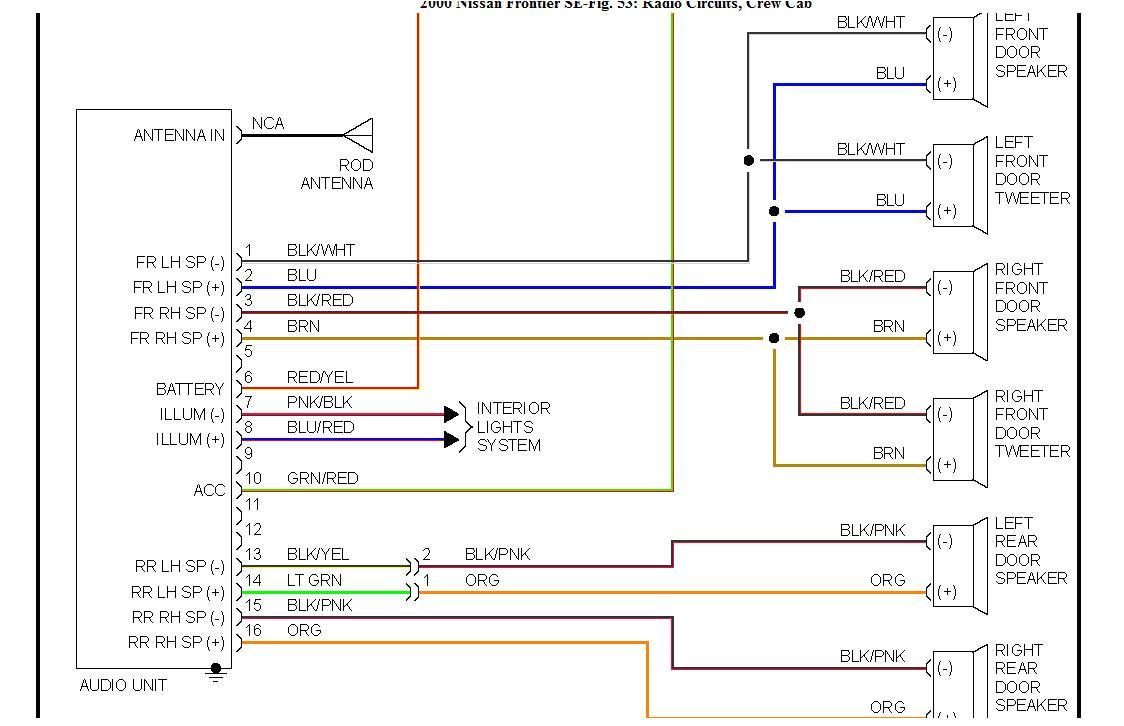 2002 nissan xterra radio wiring diagram