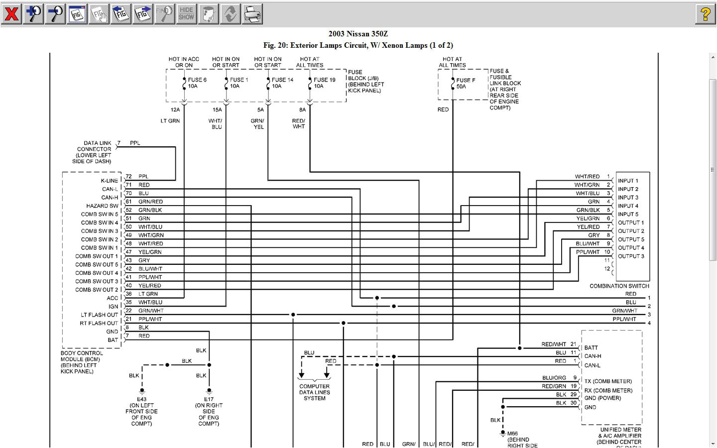350z wiring diagram