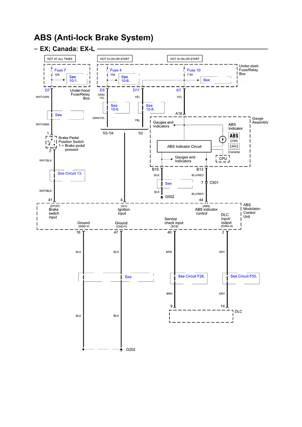 repair guides wiring diagrams wiring diagrams 1 of 30 2008 honda accord abs wiring diagram