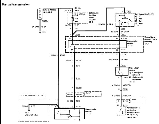 ford focus alternator wiring diagram