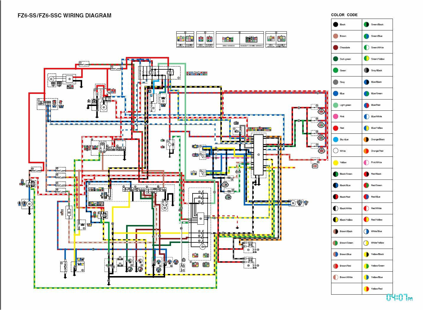 2006 yamaha yzf r1 wiring diagram