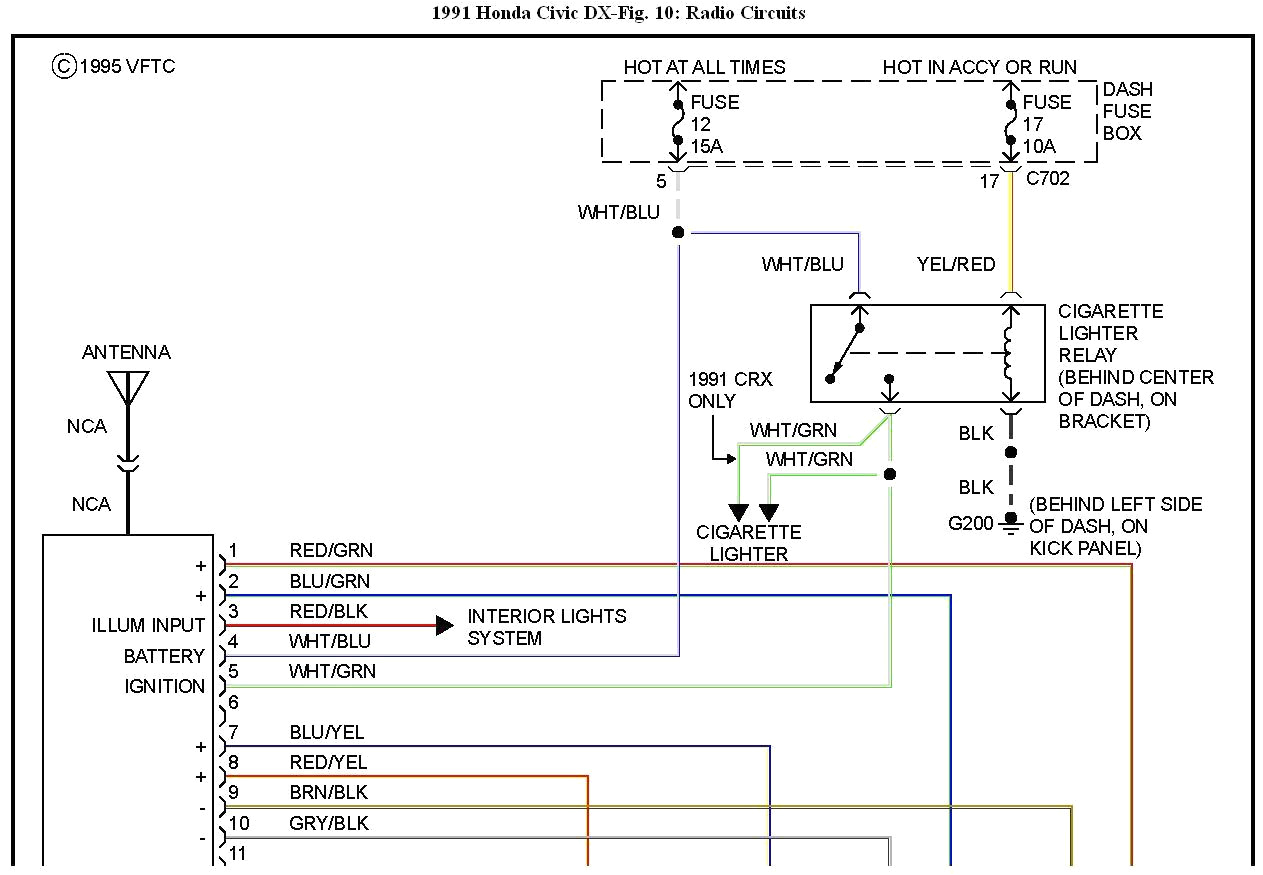 94 honda civic stereo wiring harness wiring diagram perfomance 94 honda civic dx wiring diagram