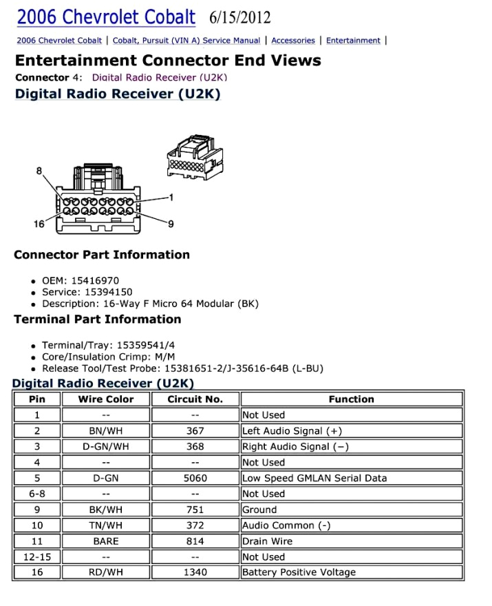 2007 chevy cobalt radio wiring diagram