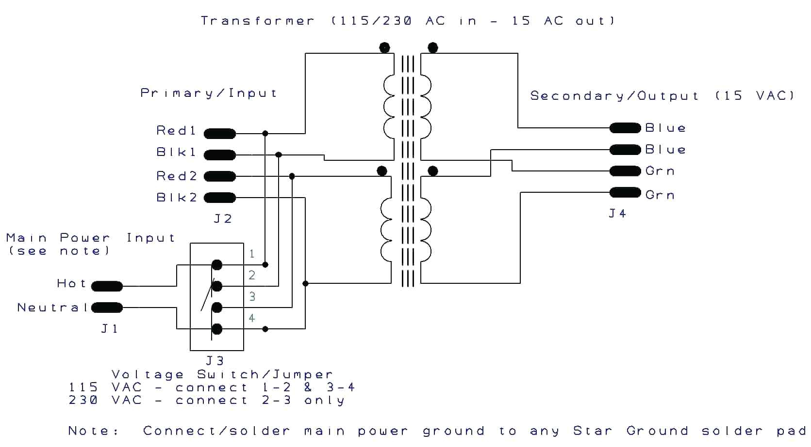 wye 3 phase transformer wiring diagram