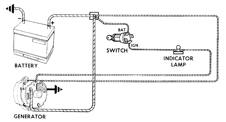 alternator wire diagram wiring diagram view mgb gm one wire alternator conversion 2000 nissan maxima alternator