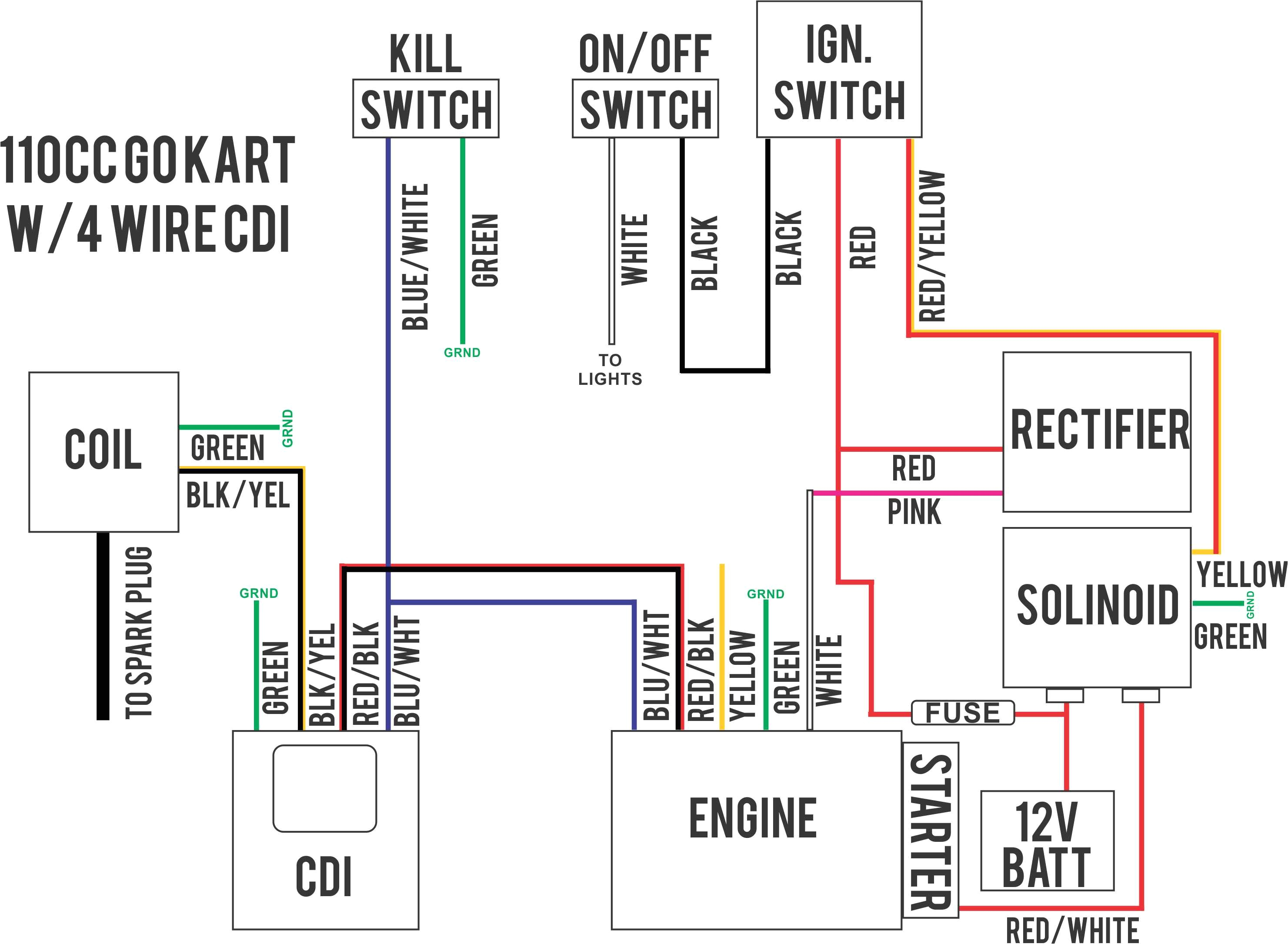 atv ignition switch wiring wiring diagram user honda 4 wire ignition switch diagram