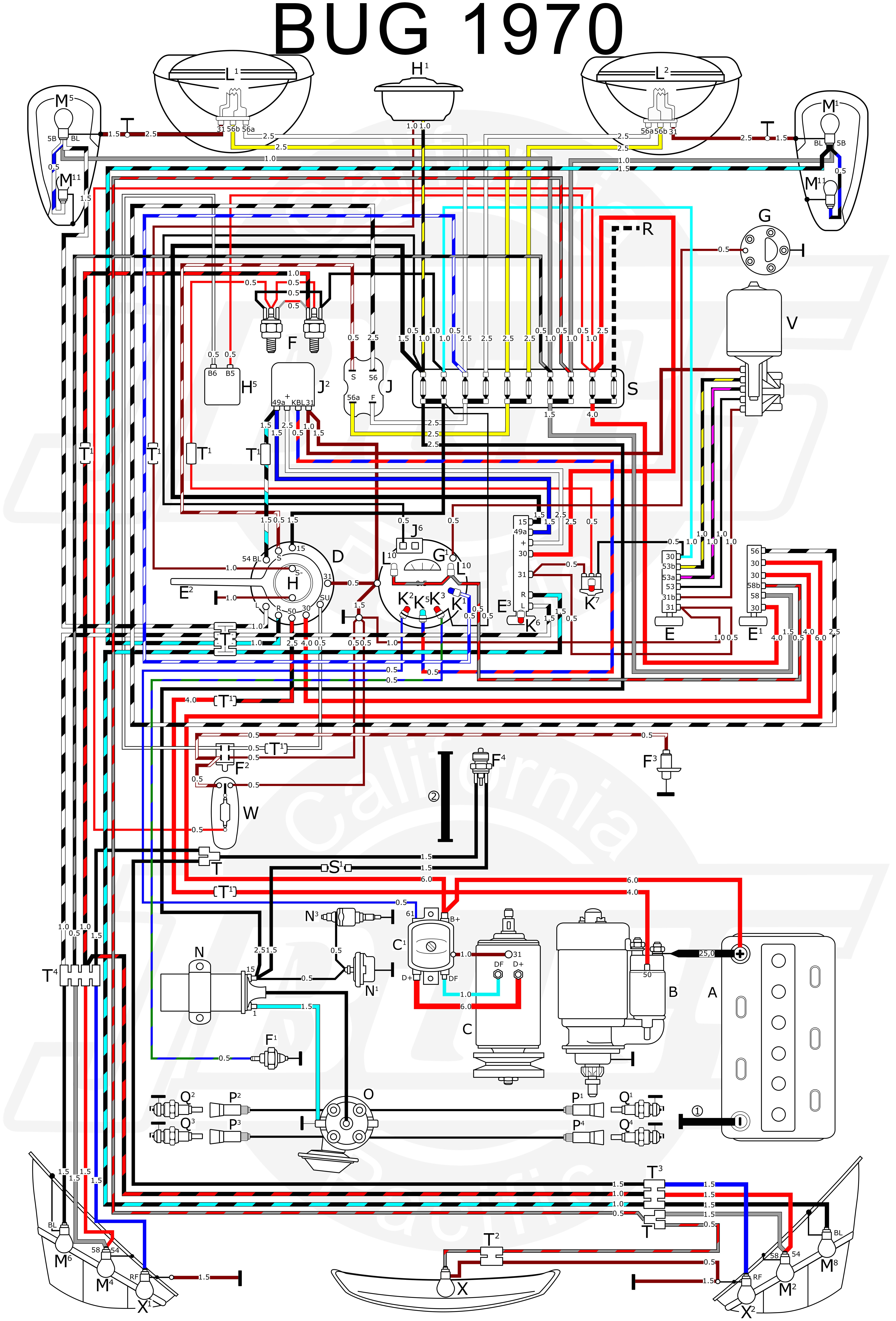 wiring diagram beetle compleat idiot wiring diagram paper 69 vw bug horn wiring 69 vw bug wiring