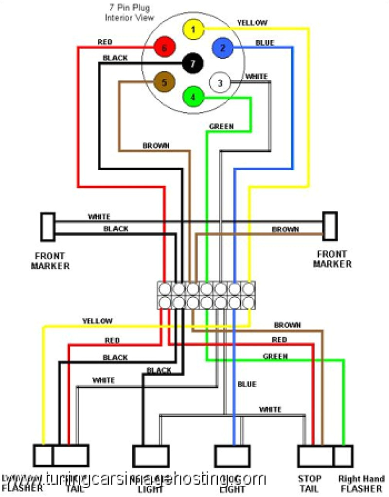 wiring diagram for 7 pin trailer connector 2001 schema diagram