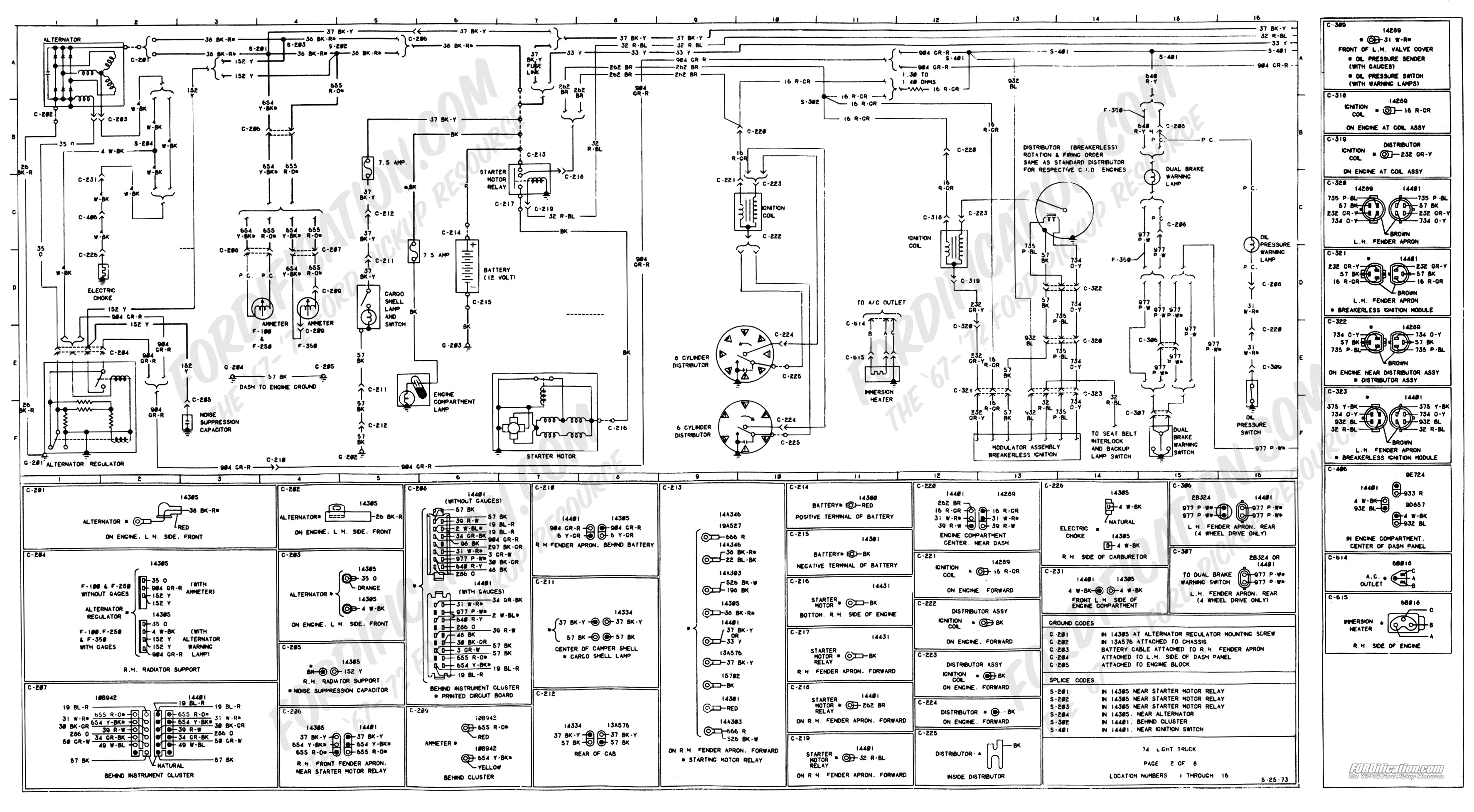 1973 1979 ford truck wiring diagrams schematics fordification net 1979 ford radio wiring diagram 1979 f350 wiring diagram