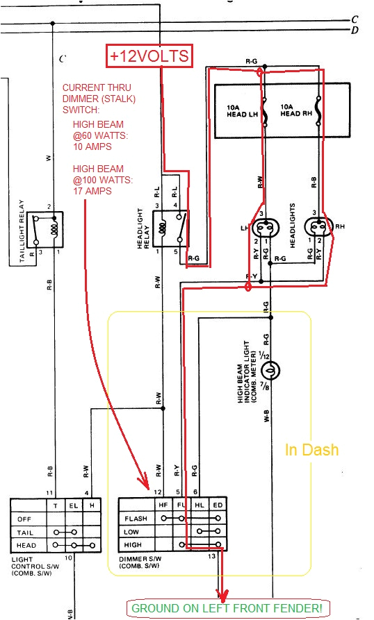 86 toyota headlight wiring wiring diagram world 86 toyota headlight wiring