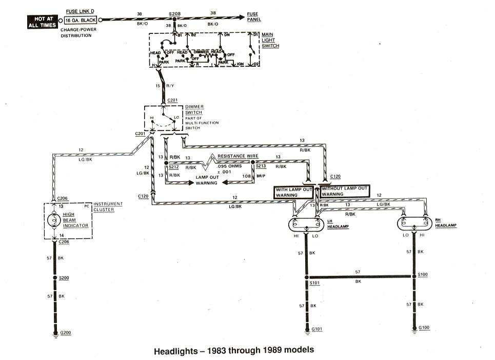 1992 mustang headlight wiring diagram schema diagram database 1992 1993 ford mustang headlight alternator wiring harness