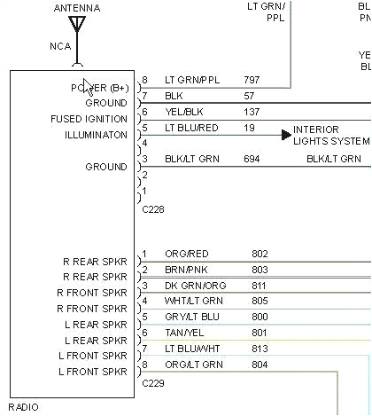 mercury cougar radio wiring ford explorer radio wiring diagram wiring diagram a ford expedition wiring color codes 2000 mercury grand marquis radio wiring diagram jpg
