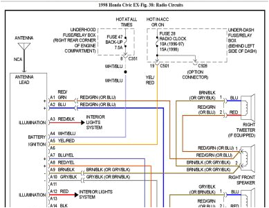 99 honda civic radio wiring diagram wiring diagram for you 1999 honda civic speaker wiring diagram 99 honda civic wire diagram