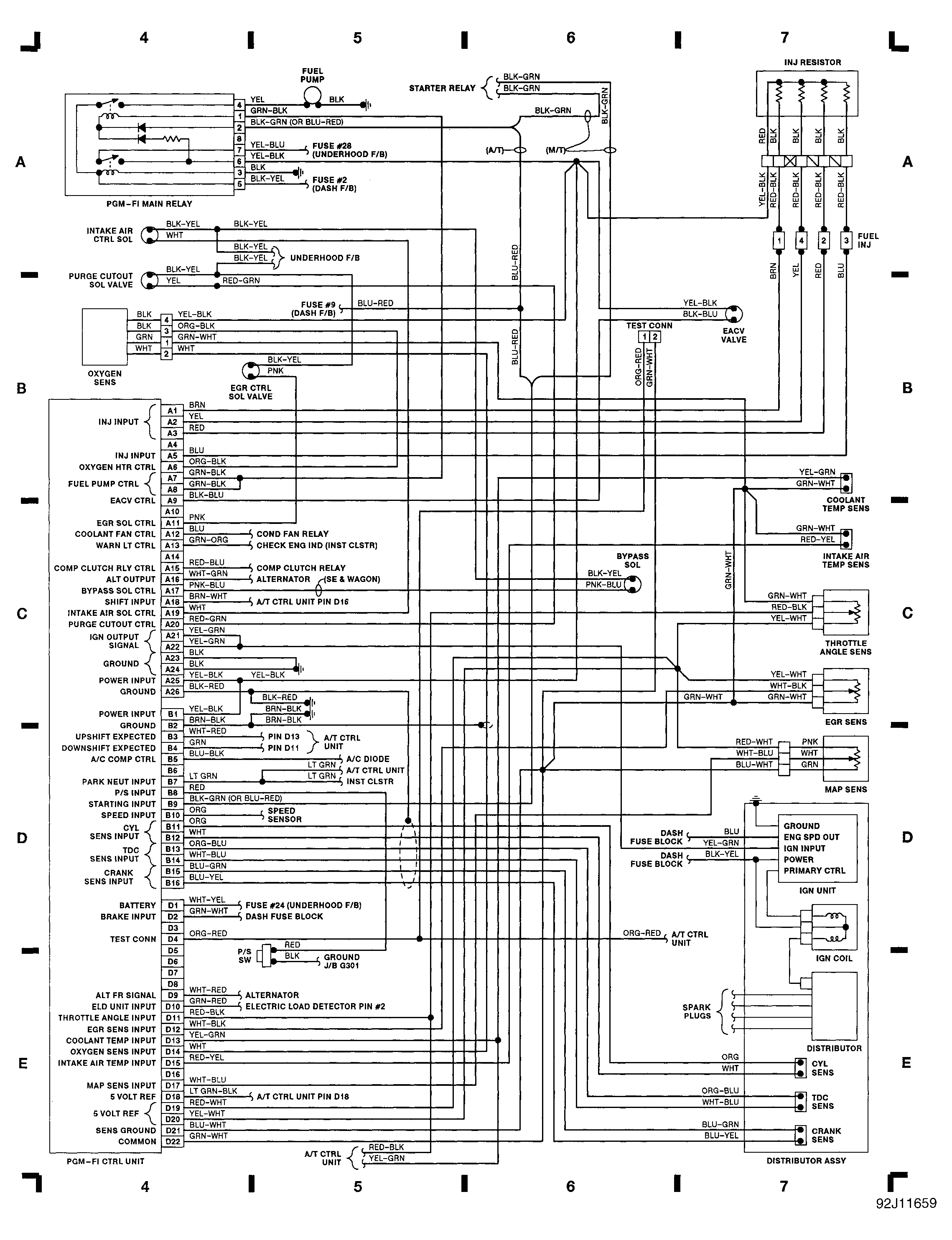 94 civic wiring diagram
