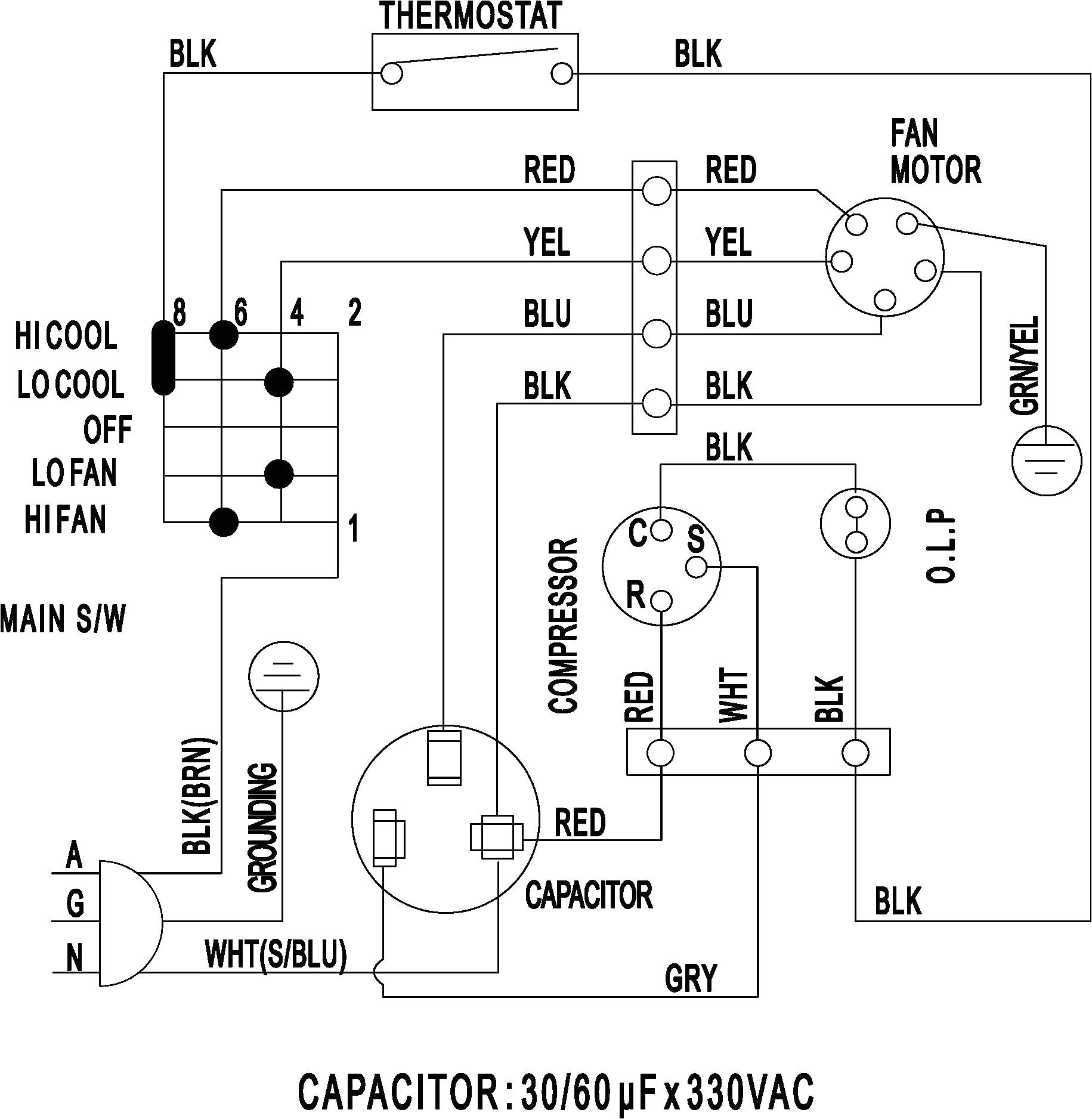split air conditioner wiring diagram sample