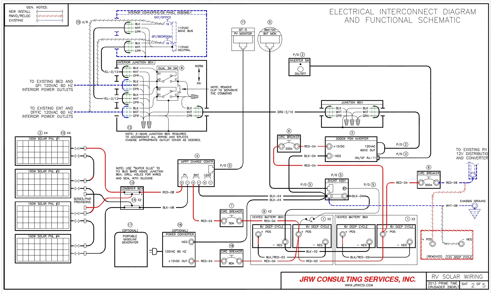 typical rv wiring diagram