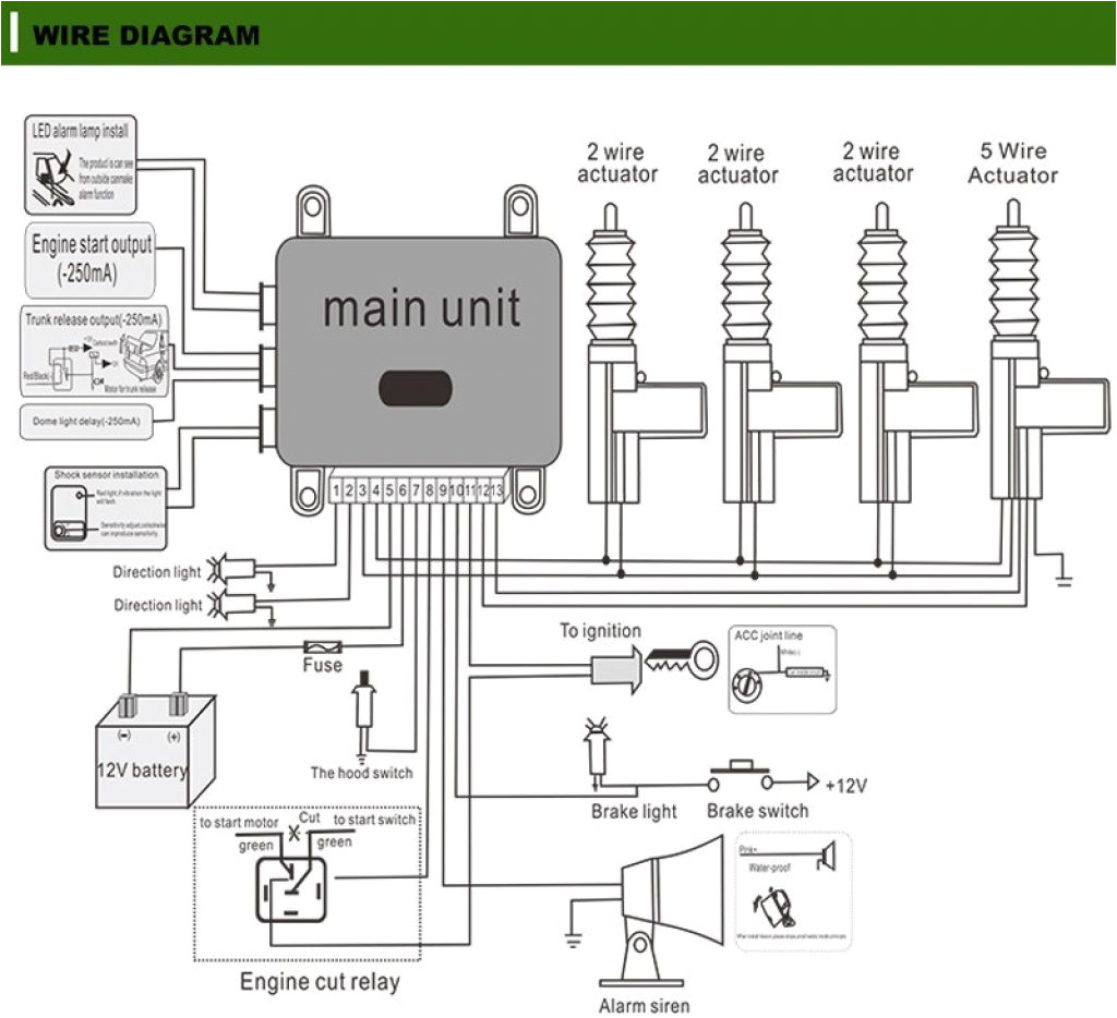 car alarm system wiring diagram