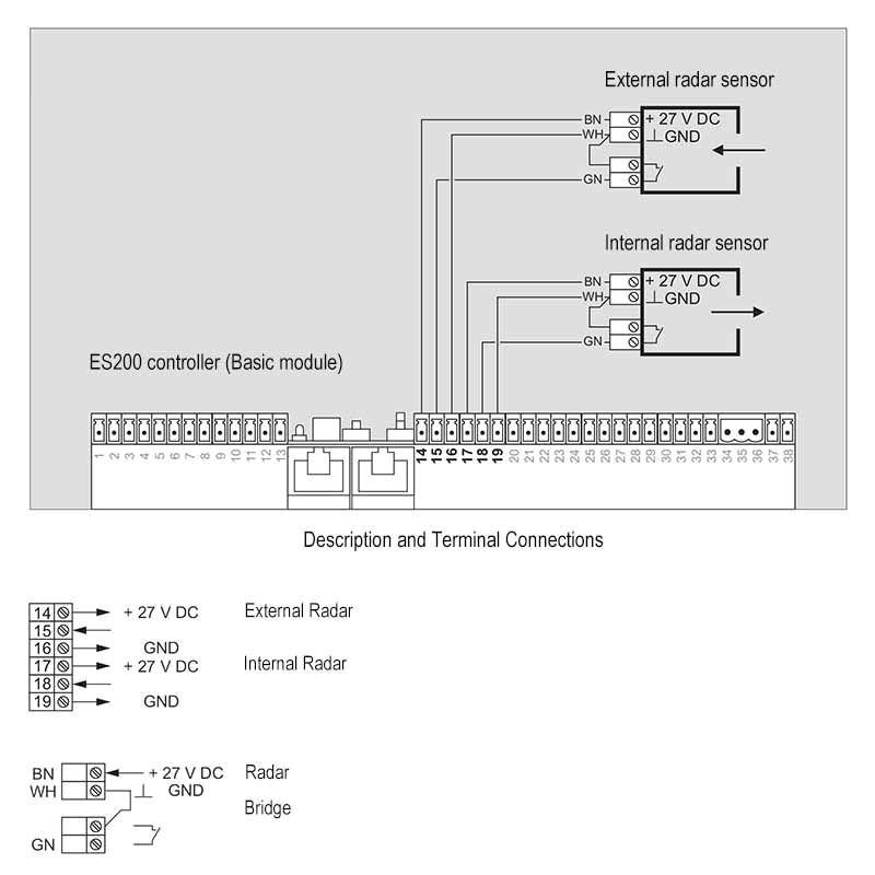 door sensor wiring diagram