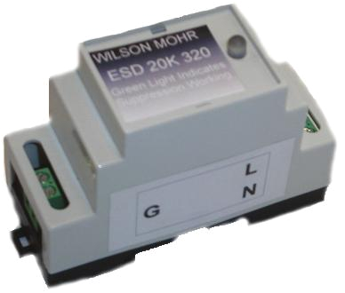 the esd 20k 320 privides high quality surge protection for din rail mounting
