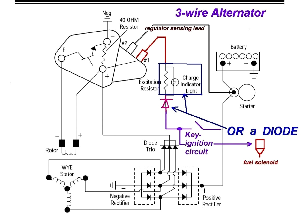 3 wire alternator wiring diagram bmw
