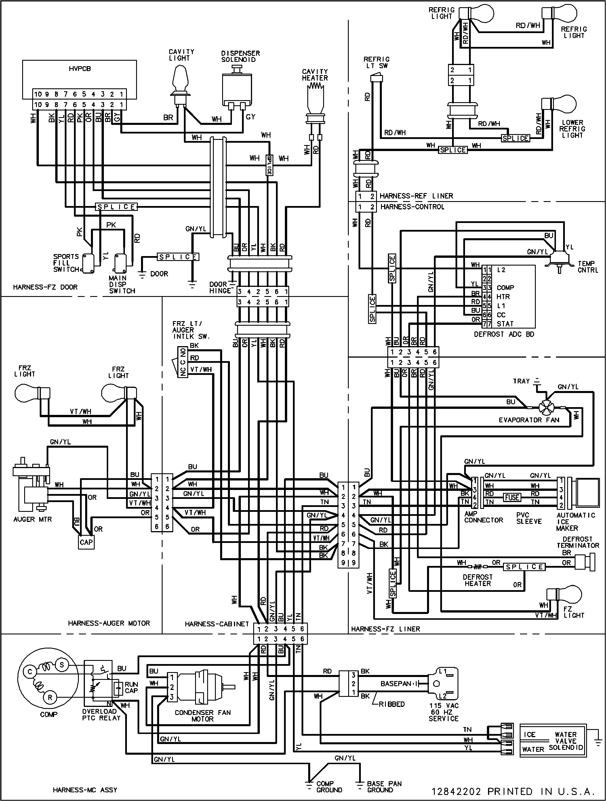 fabulous amana refrigerator wiring diagram amana refrigerator wiring diagram 2106 x 2784 a 51 kb a png