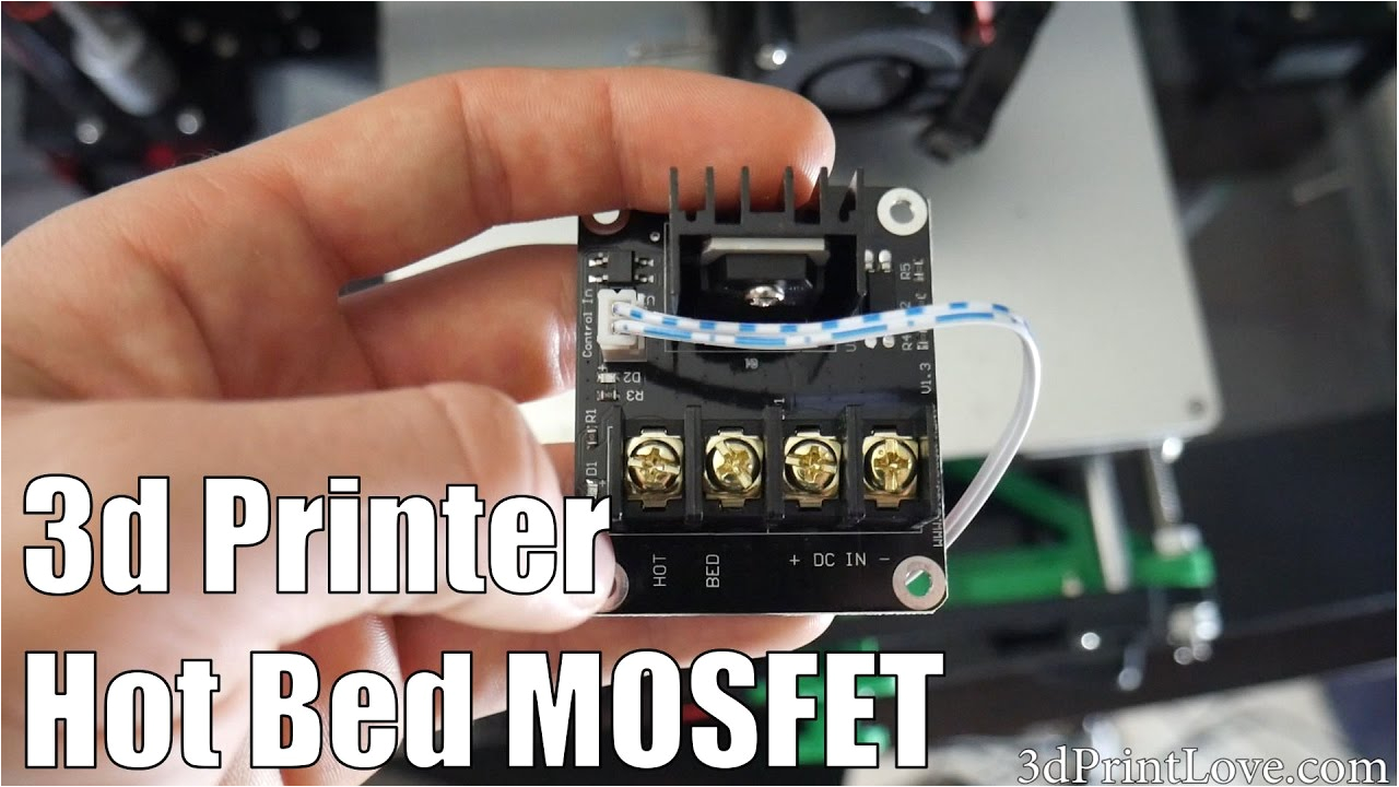 tutorial installing a separate mosfet board for 3d printer hot bed