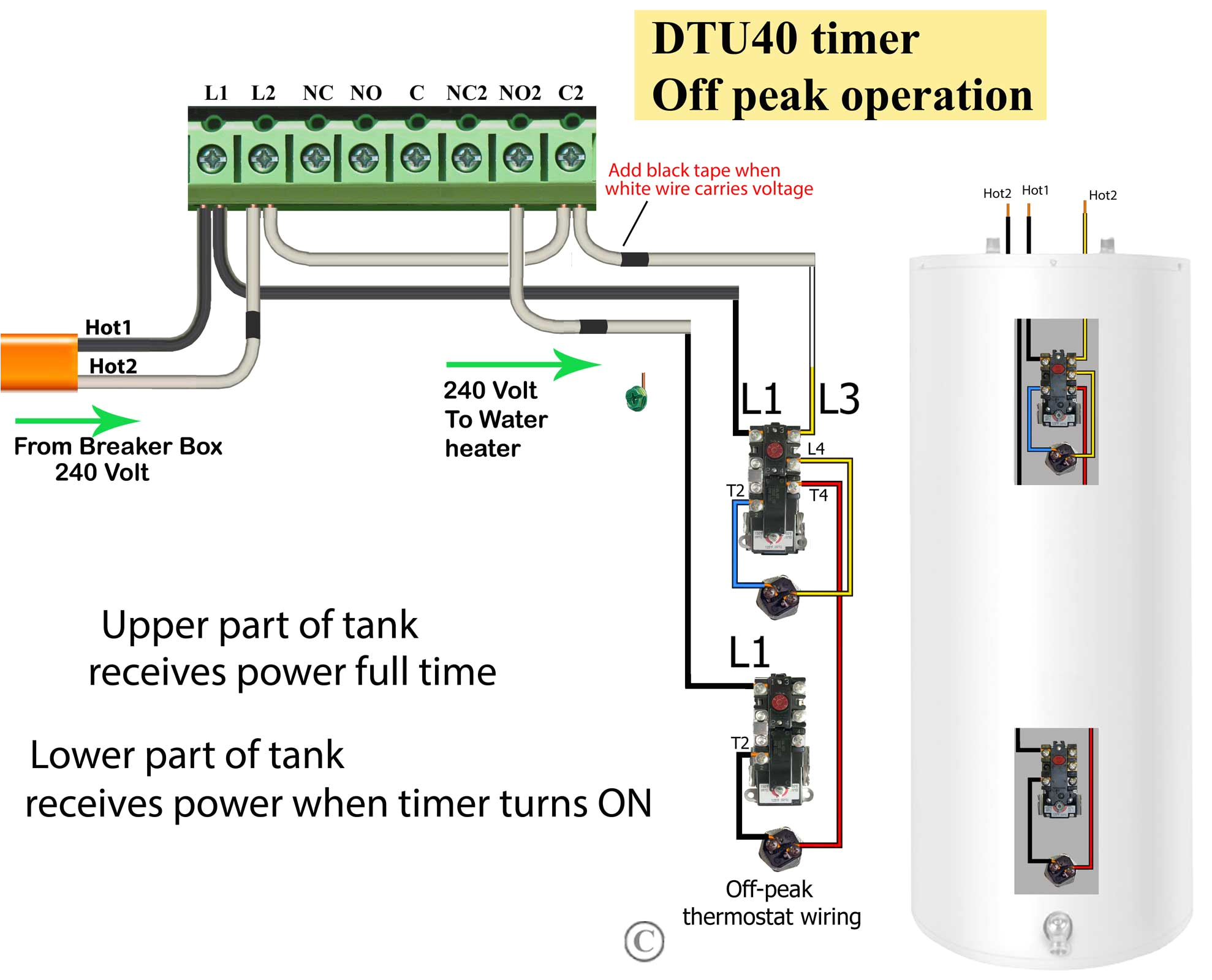 wiring diagrams instructions tork dtu timer off peak operation larger image