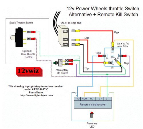 12v power wheels throttle switch alternative remote kill switch power wheel switch wiring diagram