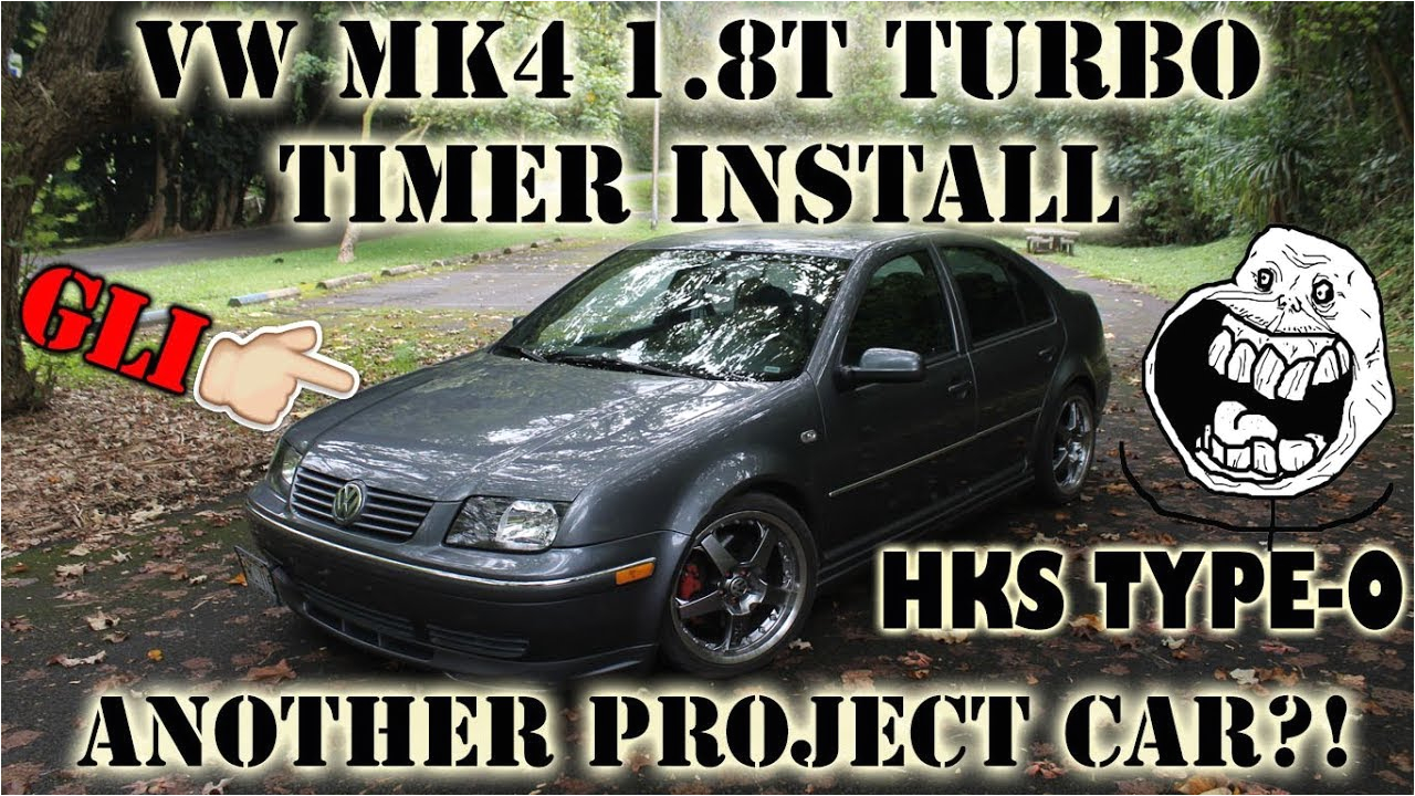 vw mk4 1 8t hks turbo timer install