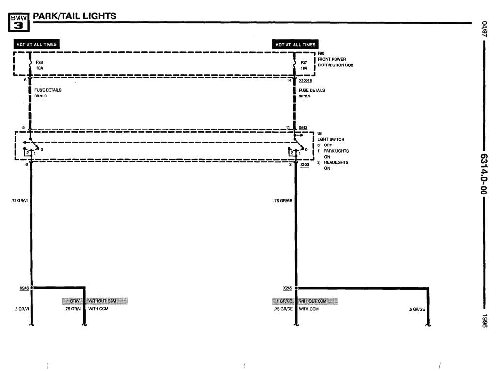 e36 tail light wiring diagram