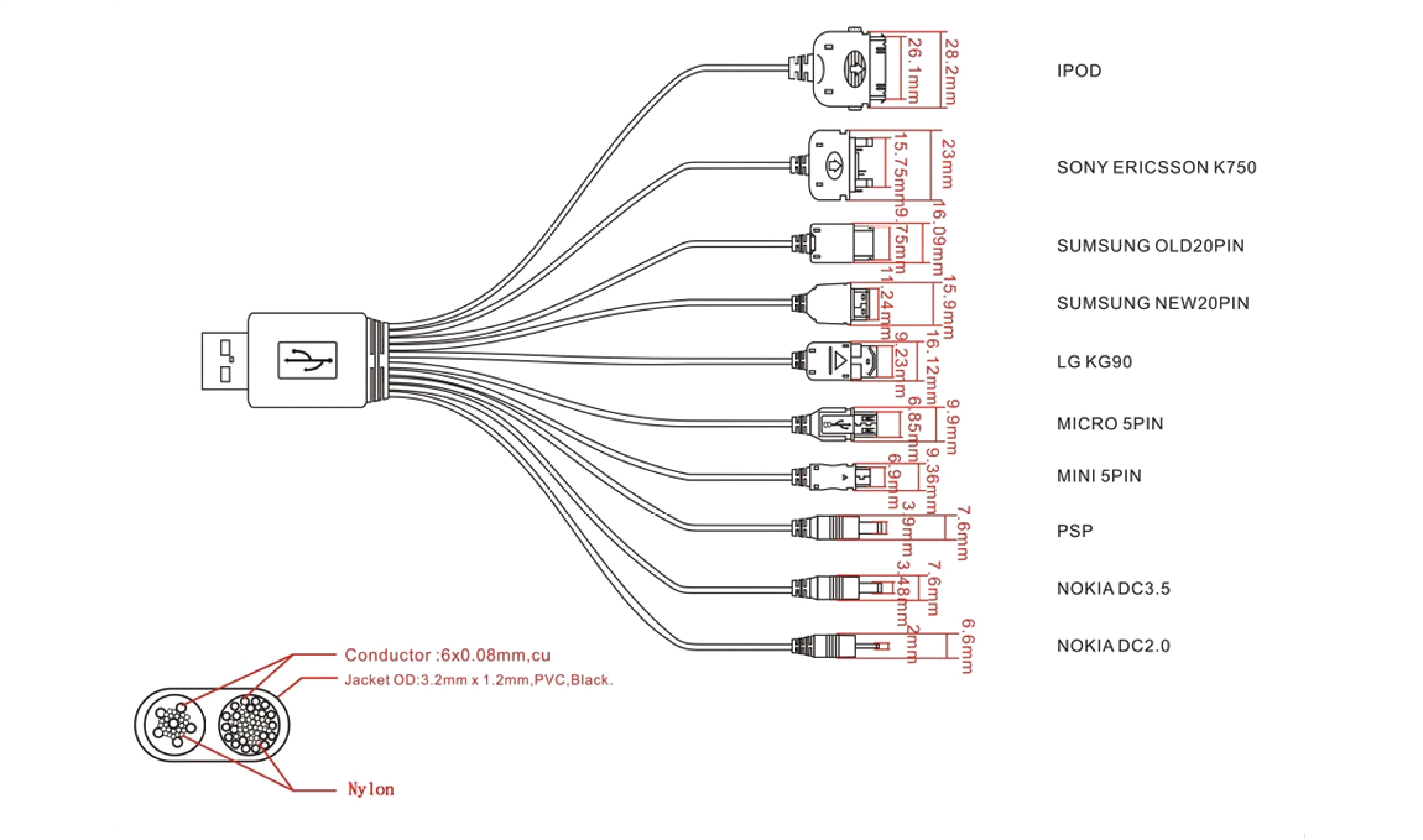 usb 2 0 connector wiring diagram