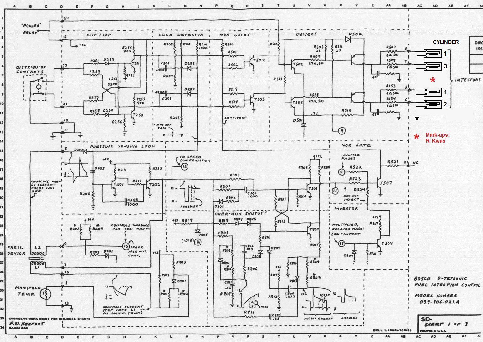 sheet 1 timing logic tl pressure sensing loop pl over run shutoff os injection logic il switching logic sl and output drivers d1 d2