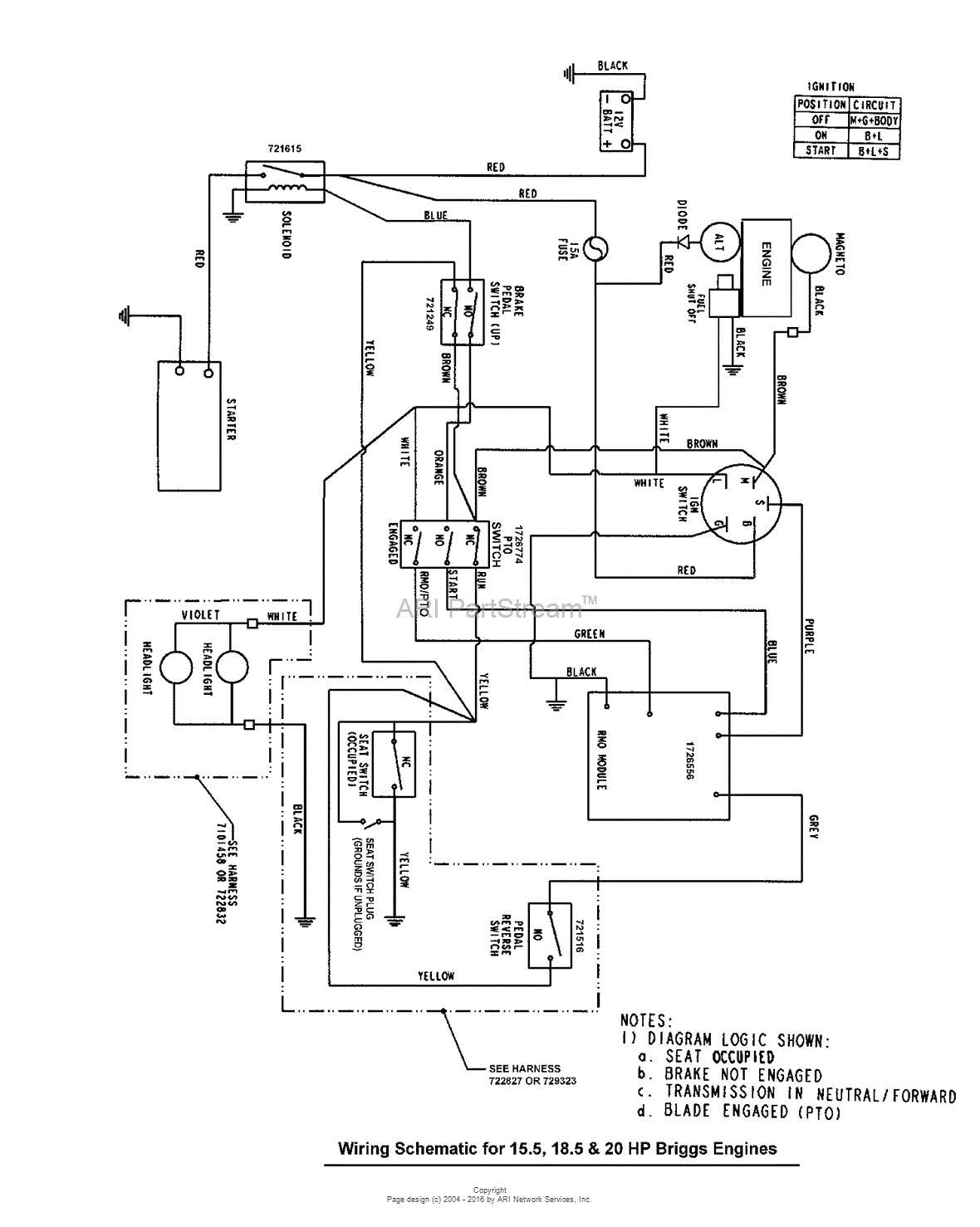 murray 7800481 elt155420hf 15 5hp 42 hydro 2009 parts diagrammurray 7800481 elt155420hf 15 5hp 42 hydro 2009 wiring schematic gear u0026 hydro