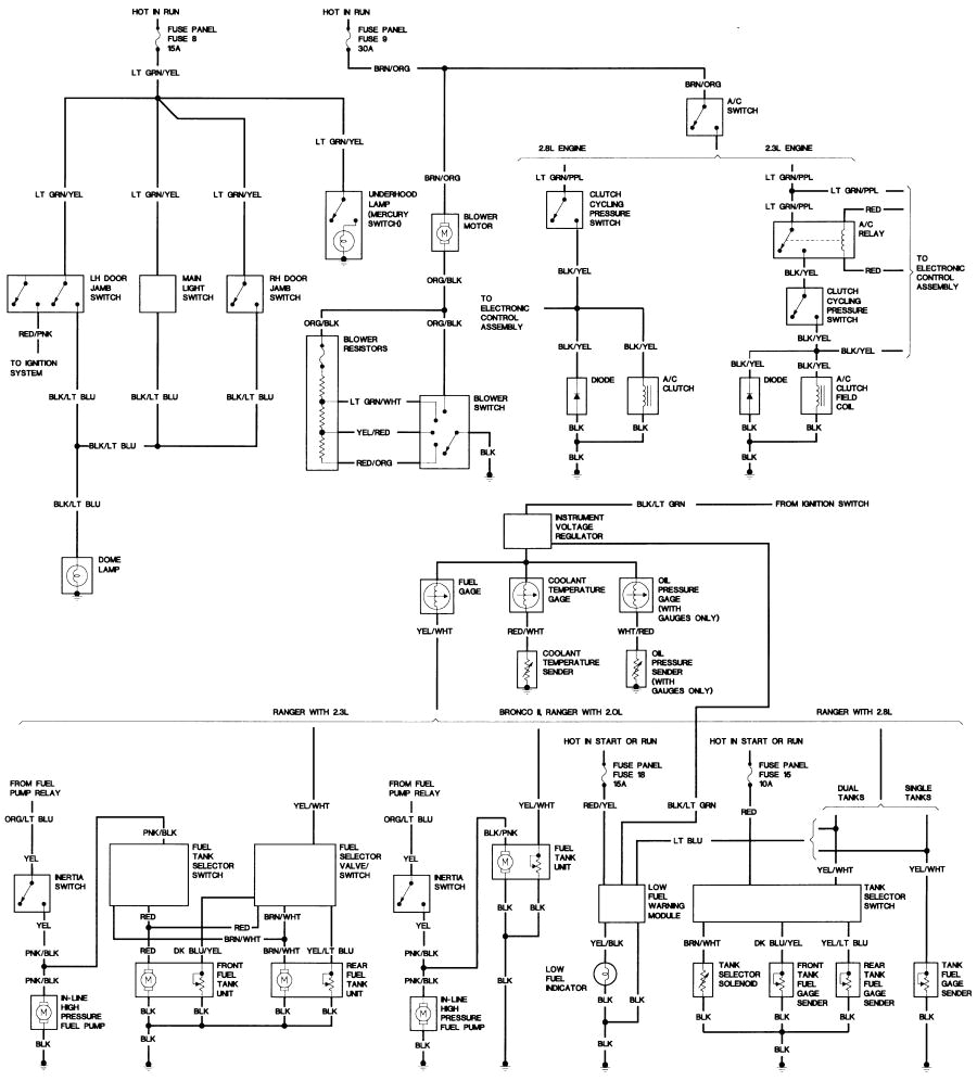 bronco ii wiring diagrams