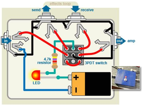 diagram bypass pedal wiring