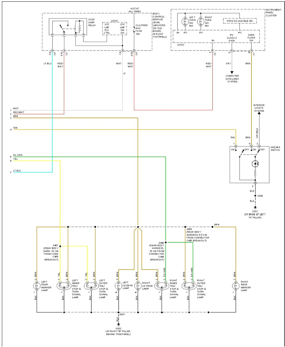 c6 corvette tail light wiring diagram wiring diagram operations 2006 corvette wiring diagram